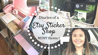 MUST Haves | Etsy Sticker Shop | Diaries of an Etsy Sticker Shop Owner |