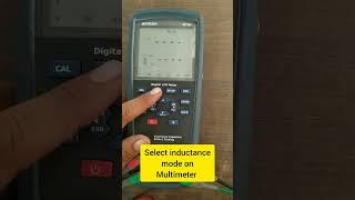 How to test inductor on multimeter         inductor testing #inductors#inductorwindingmachine