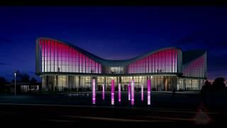 Twin Tower Lighting  - Dmx linear Lighting - Dmx Flood Lighting - Media Facade Lighting
