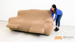 Video Instruction - How to put on Menotti 3 Seater Recliner Sofa Cover