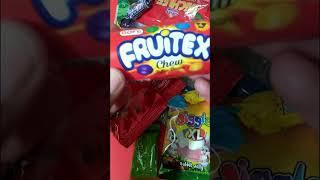 fruitex chew candy ASMR #satisfying #candies #asmrsounds #asmr #asmrcandy #shorts #kidermusa