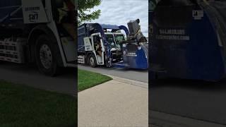 LRS garbage truck on trash #garbagetruck