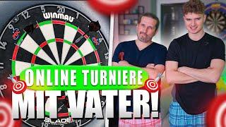 MEIN VATER UND ICH RASIEREN IM DARTS TURNIER!  Duo Scolia Online Turnier 