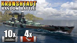 Cruiser Kronshtadt - Positioning and Stalinium Shell Mastery