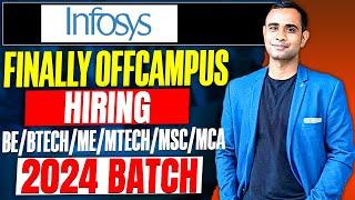 INFOSYS Biggest Off-Campus Hiring Started | BE/BTECH/ME/MTECH/MSC/MCA