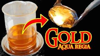 Aqua regia process dissolving gold recovery reaction equation