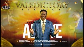 VALEDICTORY SERVICE, IN HONOR OF BISHOP DAVID ABIOYE | 18 OCTOBER 2024 | LFC GOSHEN | LFC GOSHEN