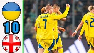 Ukraine vs Georgia 1-0 || Highlights & All Goals || UEFA Nations League 2024/25