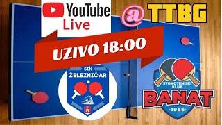 Železničar Niš - Banat Zrenjanin Stoni Tenis  Serbian Men super league 2024 Table Tennis