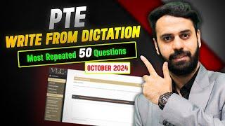 PTE Listening Write From Dictation | Real Exam Prediction October 2024 | Vision Language Experts