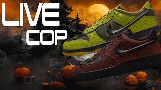 LIVE COP NIKE DUNK HALLOWEEN, MYSTERY COSTUME & YOU HIT SHOCK DROP?