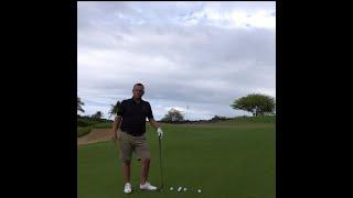 Terry Rowles Hitting Short Game Shots - Wide and Narrow Swings