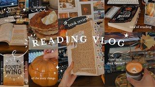 a reading vlog : lots of annotating, writing a book review, book buying, cozy times.