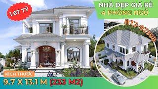 BT2-92398 Khám phá thiết kế Nhà tân cổ MẶT TIỀN 9.7m - LỰA CHỌN XỨNG ĐÁNG cho năm 2024 #nhadepgiare