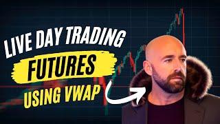 Live Day Trading Futures Markets Using VWAP & IB