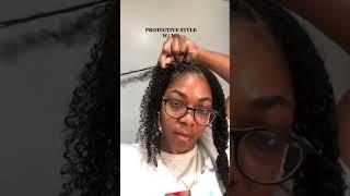 Simple protective style for natural hair ️