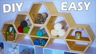 Build a Hexagon Shelf : Fun Storage Shelves