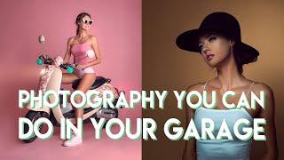 At home Photography You Can Do In Your Garage | Advanced Light Setups Plus Retouching Breakdown