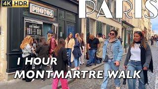 [PARIS 4K] WALK IN PARIS "1 HOUR MONTMARTRE WALK" (4K60 FPS VERSION) 27/SEPTEMBER/2024