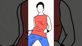 Dhoom Again | Hrithik Roshan | 2D animation dance #shorts #dance #trending #bollywood