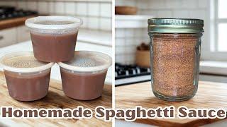 Homemade Pasta Sauce for Freezing and Dehydrating!