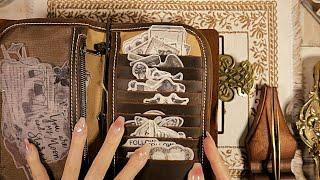 ASMR Journaling Aesthetic Vintage 🪔 빈티지 다꾸 Scrapbooking | Collage Relaxing Sounds | hwaufranc