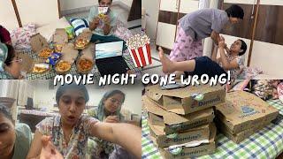 Movie night gone wrong at girls pg | Vlog