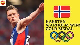 Karsten Warholm Wins Gold Medal in Men's 400m Hurdles Race | Tokyo Olympics | 2021