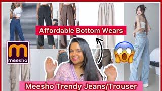 *Huge*Meesho️ AffordableTrendy Jeans/Trousers Haul| Korean Trousers, Jeans | @Style_with_jaya01