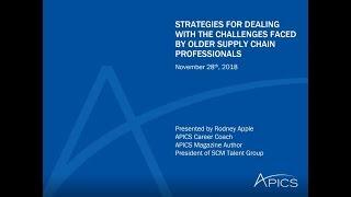Strategies for Dealing with the Challenges Faced By Older Supply Chain Professionals