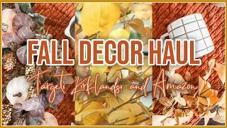 FALL DECOR HAUL 2024 | TARGET, KIRKLAND'S, AND AMAZON | FALL HOME DECOR IDEAS