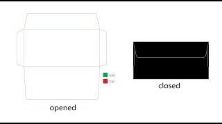 DL Envelop Diecut / Dieline Tutorial on Adobe Illustrator CC