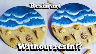 Ocean art | resin art without resin ! | Ava’s official