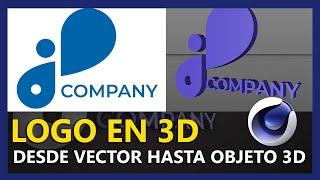 Como hacer un LOGO en 3D con CINEMA 4D en Español  [ LOGO 2D A 3D ]  *PARTE 1*