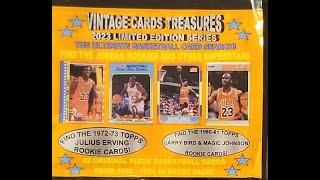 2023 VINTAGE CARDS TREASURES BASKETBALL RACK PACK . 1986 FLEER MICHAEL JORDAN SEARCH WHAT DID I FIND