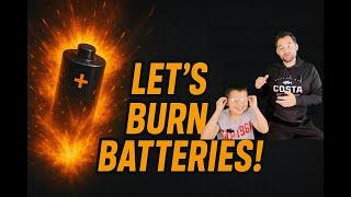 DIY Thermal Runaway Test: Exploding a 5 Ah 21700 Li-Ion Battery