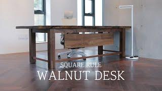 SQUARERULE FURNITURE - Making  a Walnut Desk