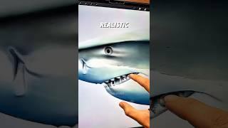 Electric shark is wild  #digitalart #procreate #art #shortsart #howtodraw #artshorts
