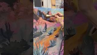 Dreaming Of Sedona acrylic intuitive painting #expressivepainting