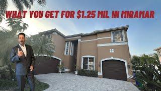 What you get in Miramar for $1.25 Mil | Miramar  Real Estate 2023 #miramarrealestate #dronemiami