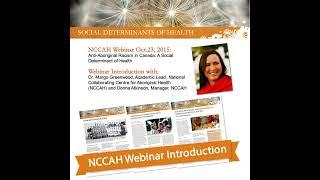 NCCIH Webinar Anti-Aboriginal Racism in Canada Introduction