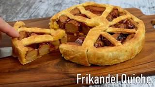 Frikandel quiche uit de Airfryer