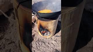 COOK OUTSIDE #rocketstove #bbq #hamburger #getoutside #travel #nature #nevada #adventure #explore