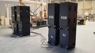 EAW Eastern Acoustic Works  KF-850EF & SB-850 sub  Carver PT-2400 Amps