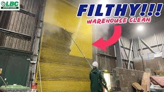 Pressure Washing A DIRTY Waste Transfer Station - Huge Transformation!