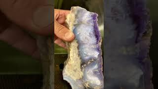 Beautiful 30lb Purple & Blue Agate collected near Lake Mead / Las Vegas and cut at SNGMS