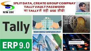 Split Company, Group Company  & Tally Vault Password by deepak gupta