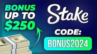 Stake Promo Code "BONUS2024" - Up to $250 / $21 Promo Code