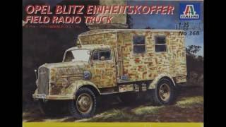 Italeri 1/35 Opel Blitz Einheitskoffer Radio truck Kit# 368