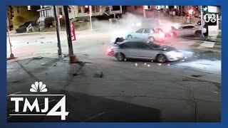 Five teens injured in crash after being struck by a speeding car at a red light